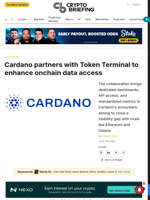 Cardano partners with Token Terminal to enhance onchain data access