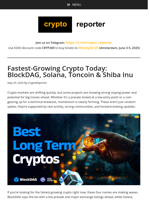 Fastest-Growing Crypto Today: BlockDAG, Solana, Toncoin & Shiba Inu