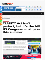 CLARITY Act isn’t perfect, but it’s the bill US Congress must pass this summer - The Crypto News Wire