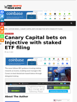 Canary Capital bets on Injective with staked ETF filing - The Crypto News Wire