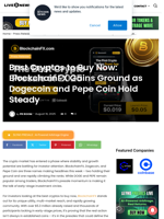 Best Cryptos to Buy Now: BlockchainFX Gains Ground as Dogecoin and Pepe Coin Hold Steady | Live Bitcoin News