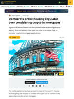 Dems Want Answers On Plan To Consider Crypto For Mortgages