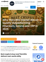 Why This Little-Known Altcoin Is Quietly Outperforming Ethereum, Solana and XRP in 2025 | Live Bitcoin News