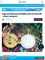 Dogecoin Whale Bets $21 Million After $2.14 Million Profit. What’s Going On?