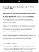 XA11K: Empowering Businesses with AI-Driven Cloud Solutions - Visionary Financial