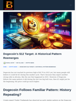 Dogecoin’s $12 Target: A Historical Pattern Reemerges - Bitcoinik