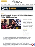 The MongolZ defeat NAVI in IEM Cologne Major 2026 matchup