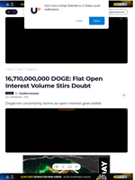 16,710,000,000 DOGE: Flat Open Interest Volume Stirs Doubt - U.Today