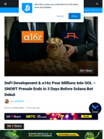 Institutions Buy a Lot More Solana: Revival Coming as $SNORT Presale Ends in 3 Days?