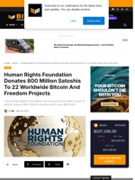 Human Rights Foundation Donates 800 Million Satoshis To 22 Worldwide Bitcoin And Freedom Projects