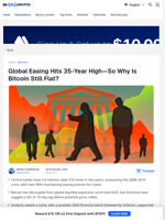 Global Easing Hits 35-Year High—So Why Is Bitcoin Still Flat? - BeInCrypto