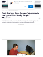 Paul Graham Says Gensler's Approach to Crypto Was 'Really Stupid' - U.Today