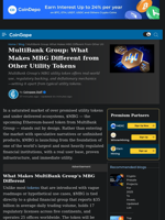 MultiBank Group: What Makes MBG Different from Other Utility Tokens | CoinGape