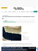 Iran refuses talks amid US naval blockade, closing diplomatic channel