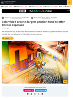 Colombia Pension Giant AFP Protección Adds Bitcoin Exposure