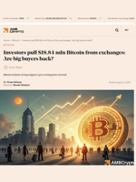 Investors pull $18.84 mln Bitcoin from exchanges: Are big buyers back? - AMBCrypto