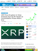 XRP Price Eruption In View: Analysts Eye $5.85 Target as Consolidation Phase Nears End ⋆ ZyCrypto