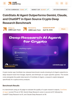 CoinStats AI Agent Outperforms Gemini, Claude, and ChatGPT in Open Source Crypto Deep Research Benchmark - AMBCrypto