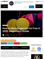 How to Mine Dogecoin for Free in 2025: Beginner's Guide | Live Bitcoin News