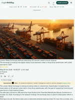 London Metal Exchange explores tokenizing off-warrant metal to boost revenue
