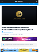 Pirate Chain Exploit Creates 39.8 Million Unauthorized Tokens In Major Security Breach | Bitcoinist.com