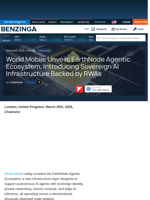 World Mobile Unveils EarthNode Agentic Ecosystem, Introducing Sovereign AI Infrastructure Backed by RWAs - Lianhe Sowell Intl (NASDAQ:LHSW)