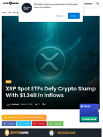 XRP Spot ETFs See $1.24B Inflows Amid Slump