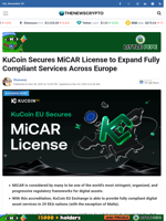 KuCoin Secures MiCAR License to Expand Fully Compliant Services Across Europe - TheNewsCrypto