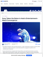 Sony Takes the Baton in Asia’s Entertainment–Web3 Convergence - BeInCrypto