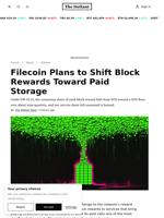Filecoin Plans to Shift Block Rewards Toward Paid Storage | The Defiant