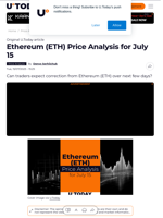 Ethereum (ETH) Price Analysis for July 15