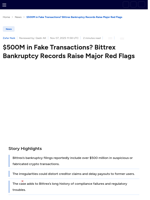 $500M in Fake Transactions? Bittrex Bankruptcy Records Raise Major Red Flags