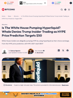 White House Pumping Hyperliquid? HYPE price prediction to $50?