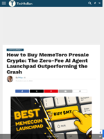 How to Buy MemeToro Presale Crypto: The Zero-Fee AI Agent Launchpad Outperforming the Crash