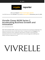 Vivrelle Closes $62M Series C, Accelerating Business Growth and Innovation