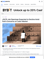 JOLTS Job Openings Expected to Decline: Here's Why