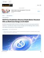 SUI Price Prediction: Bounce Stalls Below Stacked MAs as Bull Case Hangs on $1.4223 - Blockchain.News