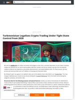 Turkmenistan Legalizes Crypto Trading Under Tight State Control from 2026 - Brave New Coin