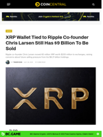 XRP Wallet Tied to Ripple Co-founder Chris Larsen Still Has $9 Billion To Be Sold - CoinCentral