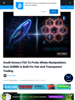 South Korea Probes Whale Manipulation: SUBBD Disrupts