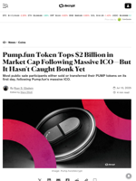 Pump.fun Token Tops $2 Billion in Market Cap Following Massive ICO—But It Hasn't Caught Bonk Yet - Decrypt