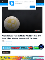 Analyst Warns That No Matter What Direction XRP Price Takes, The End Result Is Still The Same | Bitcoinist.com