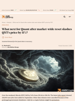 What next for Quant after market-wide reset slashes QNT's price by 11%? - AMBCrypto