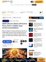 $65K Bitcoin Marks Attractive Entry Point, Fidelity Says Amid Consolidation – Markets and Prices Bitcoin News