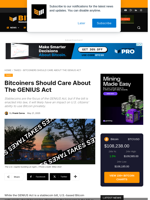 Bitcoiners Should Care About The GENIUS Act