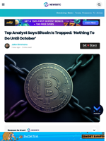 Top Analyst Says Bitcoin Is Trapped: 'Nothing To Do Until October'