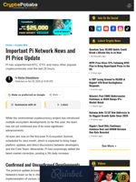 Important Pi Network News and PI Price Update