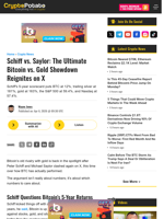 Schiff vs. Saylor: The Ultimate Bitcoin vs. Gold Showdown Reignites on X