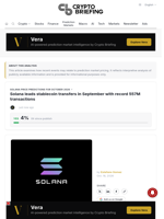 Solana leads stablecoin transfers in September with record 557M transactions