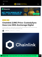 Chainlink (LINK) Price: CustodySync Goes Live With Anchorage Digital - CoinCentral